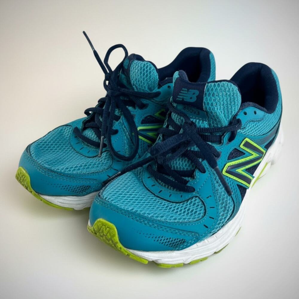New Balance 450v3 Womens Running Shoes Blue Green Athletic Size 12